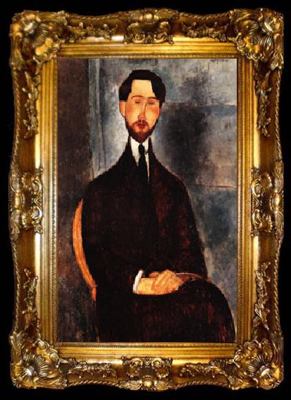 framed  Amedeo Modigliani Jeanne Hebuterne, ta009-2